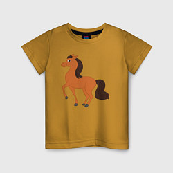 Детская футболка Конь