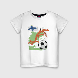 Футболка хлопковая детская Орандж, цвет: белый
