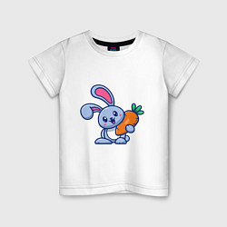 Детская футболка Зайчонок с морковкой