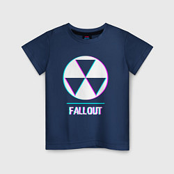 Детская футболка Fallout в стиле glitch и баги графики