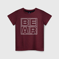 Детская футболка Огромное лого BEAR