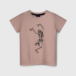 Детская футболка Скелет и балет