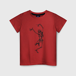 Детская футболка Скелет и балет