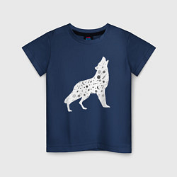 Детская футболка Созвездие волка - волк из звезд