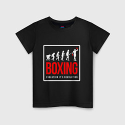 Детская футболка Boxing evolution its revolution