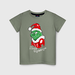 Детская футболка Merry Christmas, Santa Claus Grinch