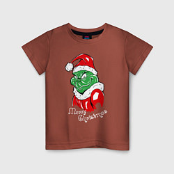 Детская футболка Merry Christmas, Santa Claus Grinch