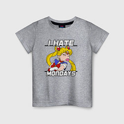 Детская футболка Ненавижу понедельник Бани Цукино