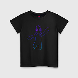 Детская футболка Роблокс: Синий неон