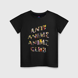 Детская футболка Anti anime club