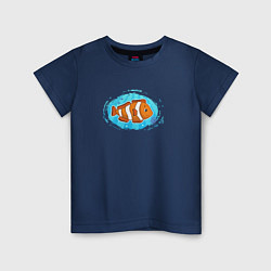 Детская футболка Мультяшная рыба-клоун