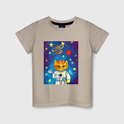 Детская футболка Абстрактный космический кот