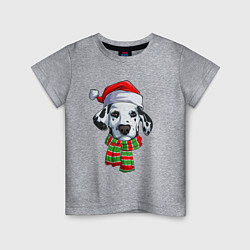 Детская футболка Новогодний далматинец