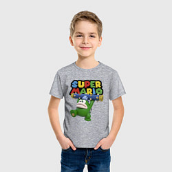 Футболка хлопковая детская Super Mario - Spike - Character, цвет: меланж — фото 2