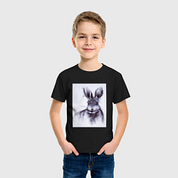 Футболка хлопковая детская Rabbit symbol 2023, цвет: черный — фото 2
