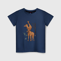 Детская футболка Жирафы и паук