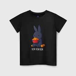 Детская футболка Кролик и мандарины - Nom nom nom