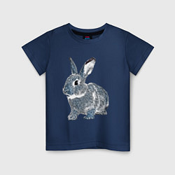 Детская футболка 2023 год - год голубого кролика