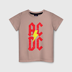 Детская футболка AC DC logo