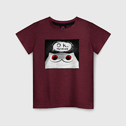 Детская футболка Мрачный кот - Ok, human