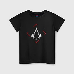 Детская футболка Символ Assassins Creed в красном ромбе