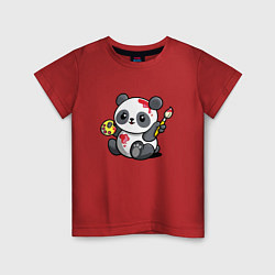Детская футболка Панда - крутой художник! Cutie