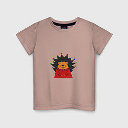 Детская футболка Ёлочный ёжик