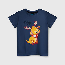 Детская футболка С новым годом! маленький олененок