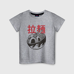 Детская футболка Миска рамен японская еда