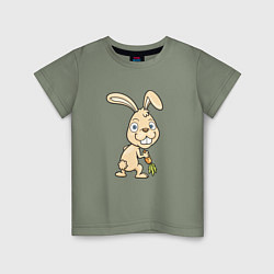 Детская футболка Кролик с морковкой