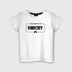Детская футболка Far Cry gaming champion: рамка с лого и джойстиком