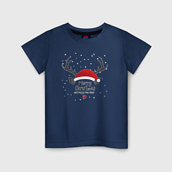 Детская футболка Merry Christmas and Happy New Year 2023