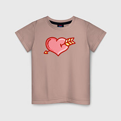 Детская футболка Сердце и стрела