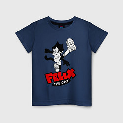 Детская футболка Cat Felix - footballer