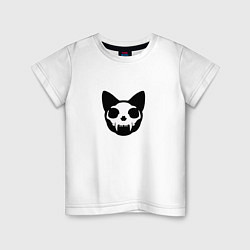 Детская футболка Череп кота