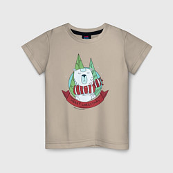 Детская футболка Merry christmas bear