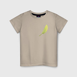 Детская футболка Золотой тропический лист