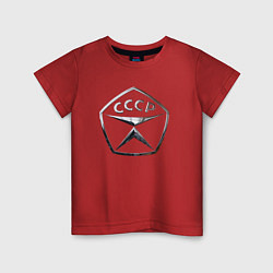 Детская футболка Знак качества СССР - хром