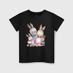 Детская футболка Семья зайцев