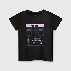Детская футболка BTS kpop group info