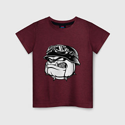 Детская футболка Evil bulldog head