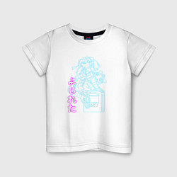 Детская футболка Аниме девочка неон
