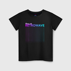 Детская футболка Riding the retrowave