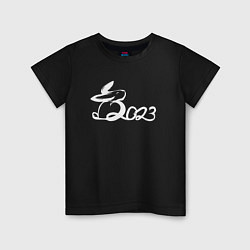 Детская футболка 2023 - белая надпись