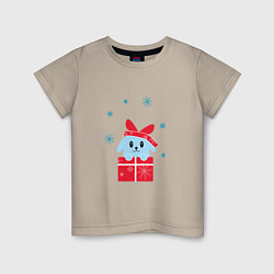 Детская футболка Голубой кролик в подарочной коробке