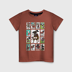 Детская футболка Нейропостеры с собаками в стиле азиатского кино