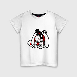 Детская футболка Кролик с часами
