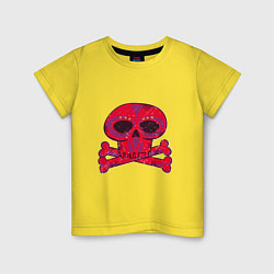 Детская футболка Колдунский череп и кости
