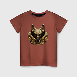 Детская футболка Золотой волк
