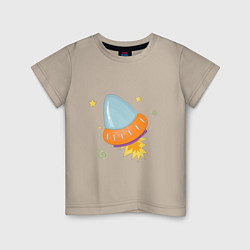 Детская футболка Космический корабль